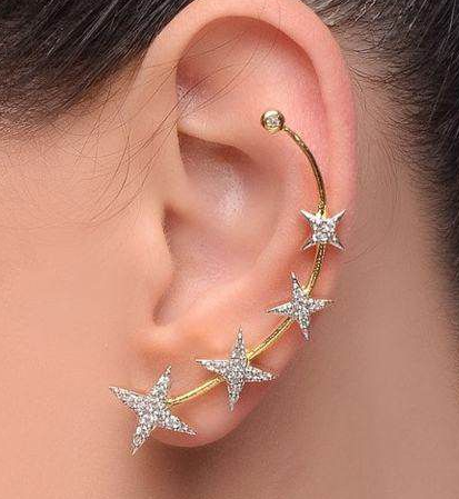 Cuff Earrings Gold/Ear Cuff Earrings