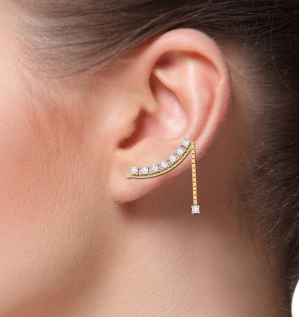 Cuff Earrings Gold/Ear Cuff Earrings