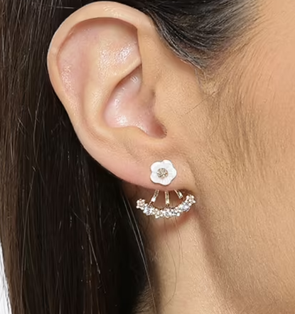 Latest Ear Jacket Earring Designs Gold