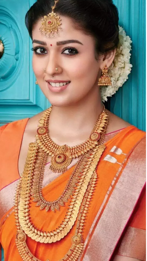 Nayanthara In Jewellery For Saree