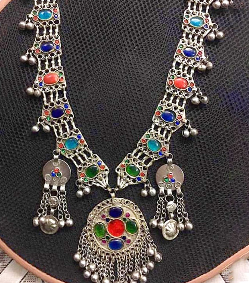 Antique Silver Oxidized Necklace | Tribal Necklace Designs | Afghani Tribal Jewellery