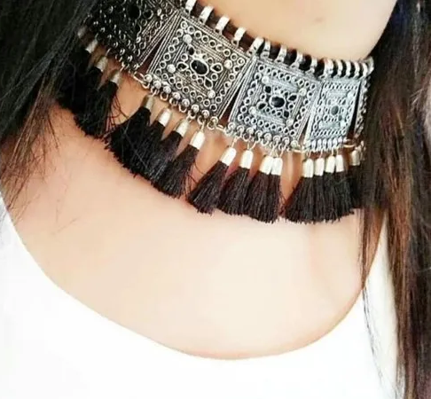 Antique Silver Oxidized Necklace | Tribal Necklace Designs | Afghani Tribal Jewellery