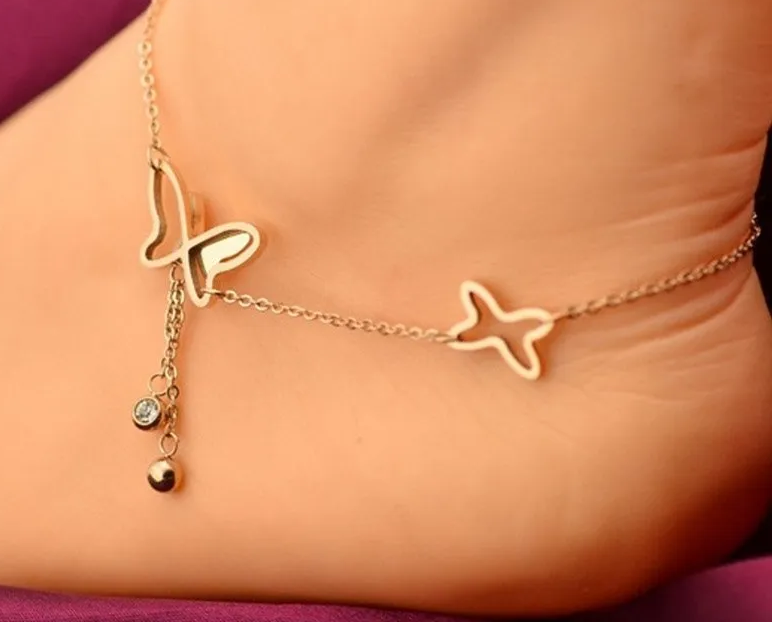 silver charm anklet