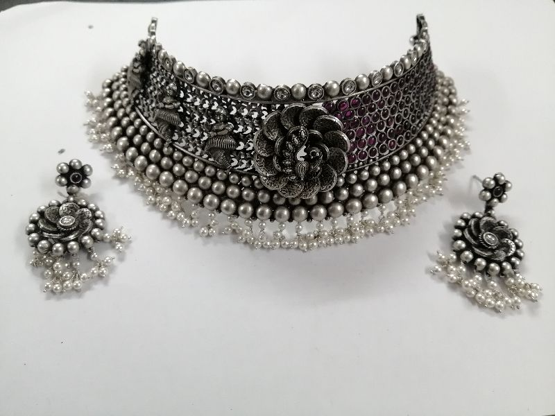 Antique Silver Oxidized Necklace | Tribal Necklace Designs | Afghani Tribal Jewellery