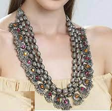 Antique Silver Oxidized Necklace | Tribal Necklace Designs | Afghani Tribal Jewellery