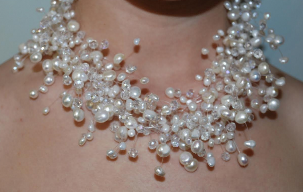 Floating Pearl Necklace Designs | Illusion Necklace Designs