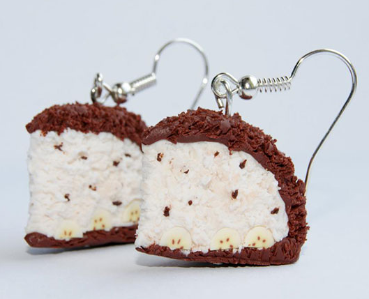 Kids Earrings Gold |Food Earrings