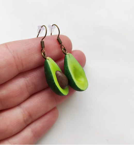 Kids Earrings Gold |Food Earrings