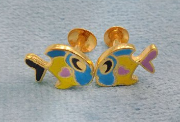 Kids Earrings Gold