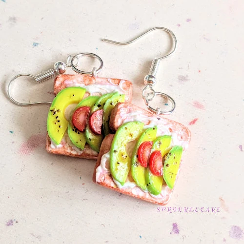 Kids Earrings Gold |Food Earrings