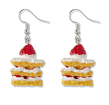 Kids Earrings Gold |Food Earrings