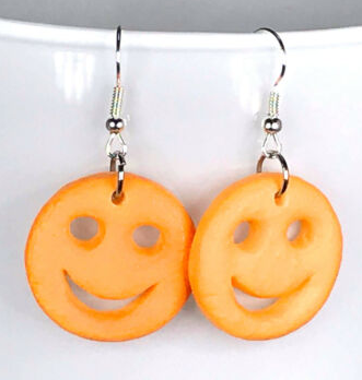 Kids Earrings Gold |Food Earrings