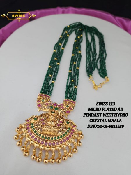 Crystal maala with pendant