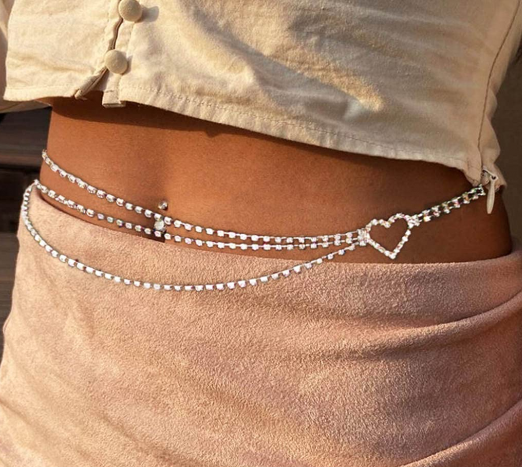 Silver waist belt for ladies