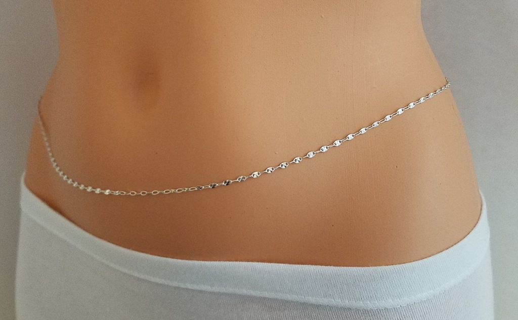 Silver waist belt for ladies