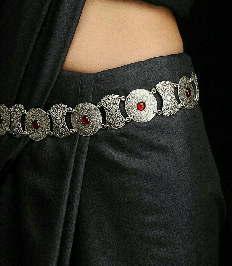 Silver waist belt for ladies