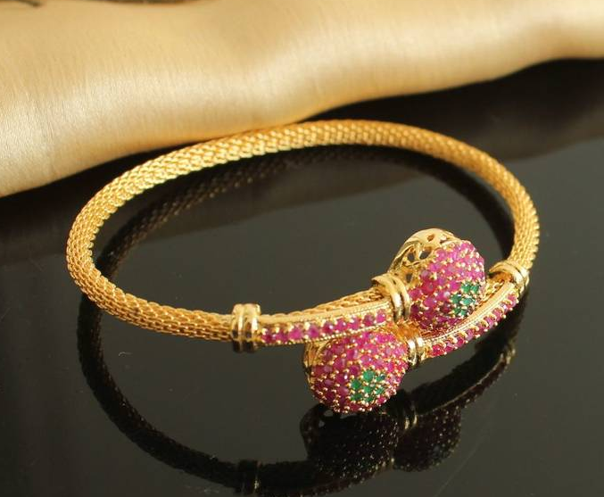 1 gram gold bracelet for ladies