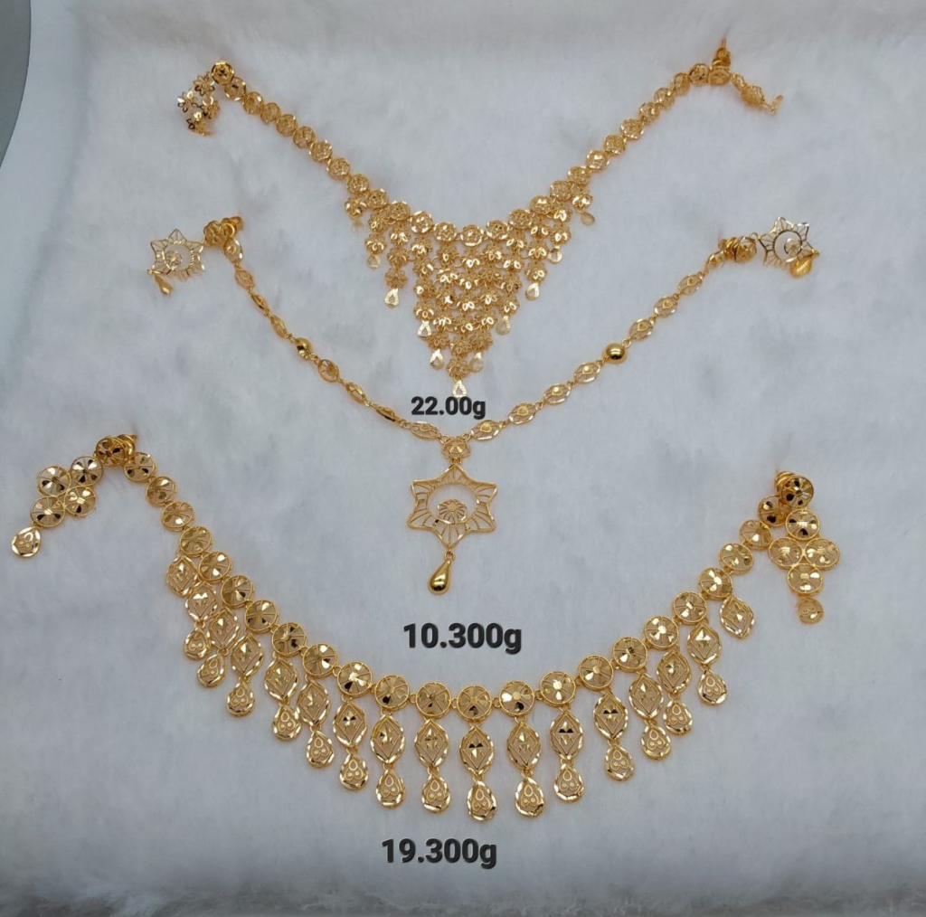 Light Weight Gold Necklace Designs With Weight