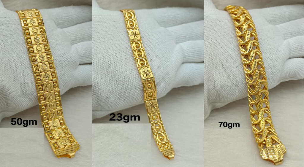 Brass Men Gold Lucky Bracelets