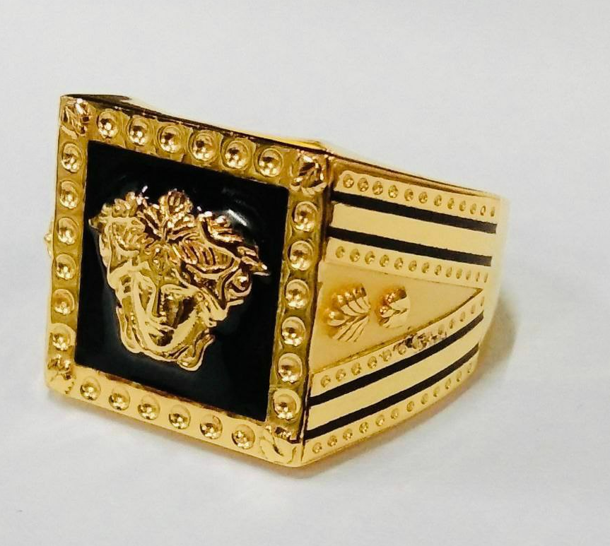 Buy Royal emblem Men's Gold ring 22 KT yellow gold (4.4 gm). | Online By  Giriraj Jewellers