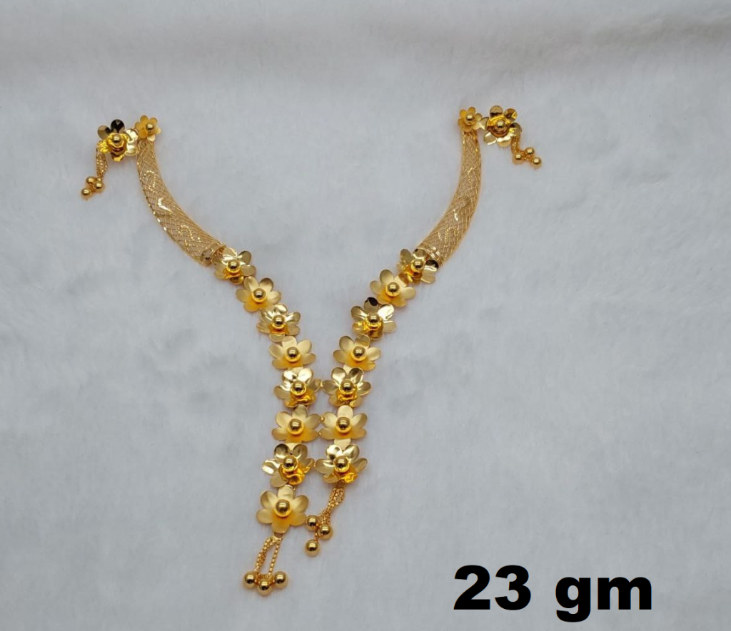 Light Weight Gold Necklace Designs With Weight