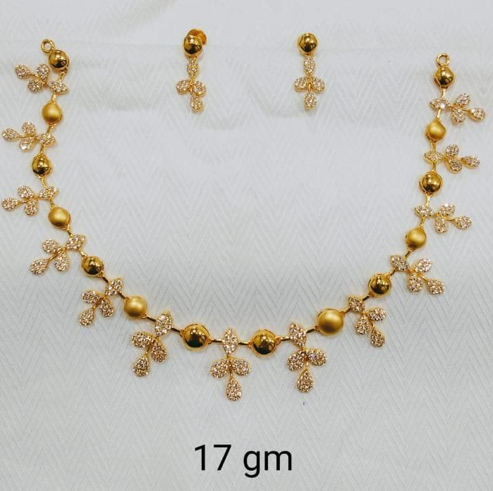 Light Weight Gold Necklace Designs With Weight