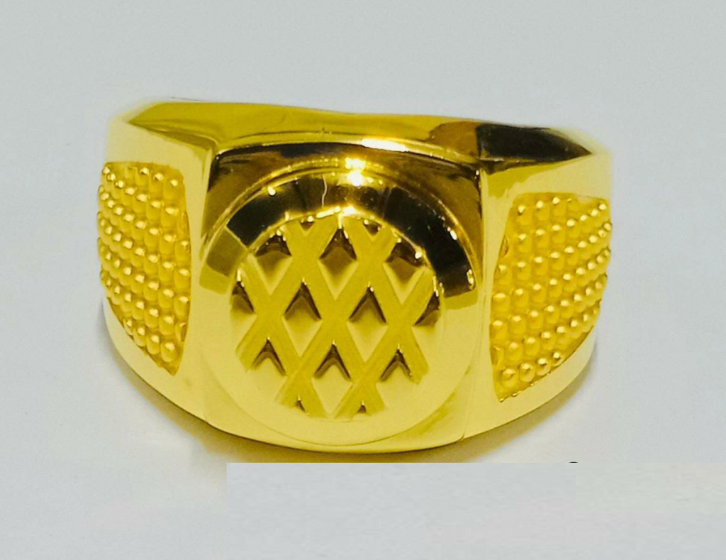 Buy quality 22.k 91.6 Audi Design Gents Ring in Ahmedabad