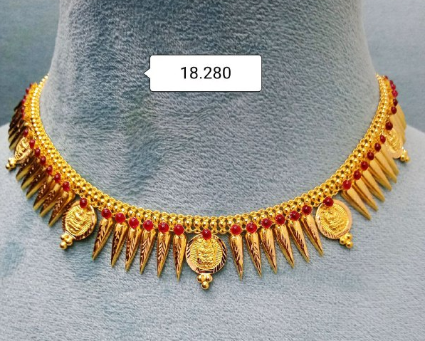 Light Weight Gold Necklace Designs With Weight