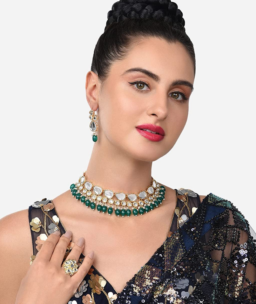 emerald polki jewellery