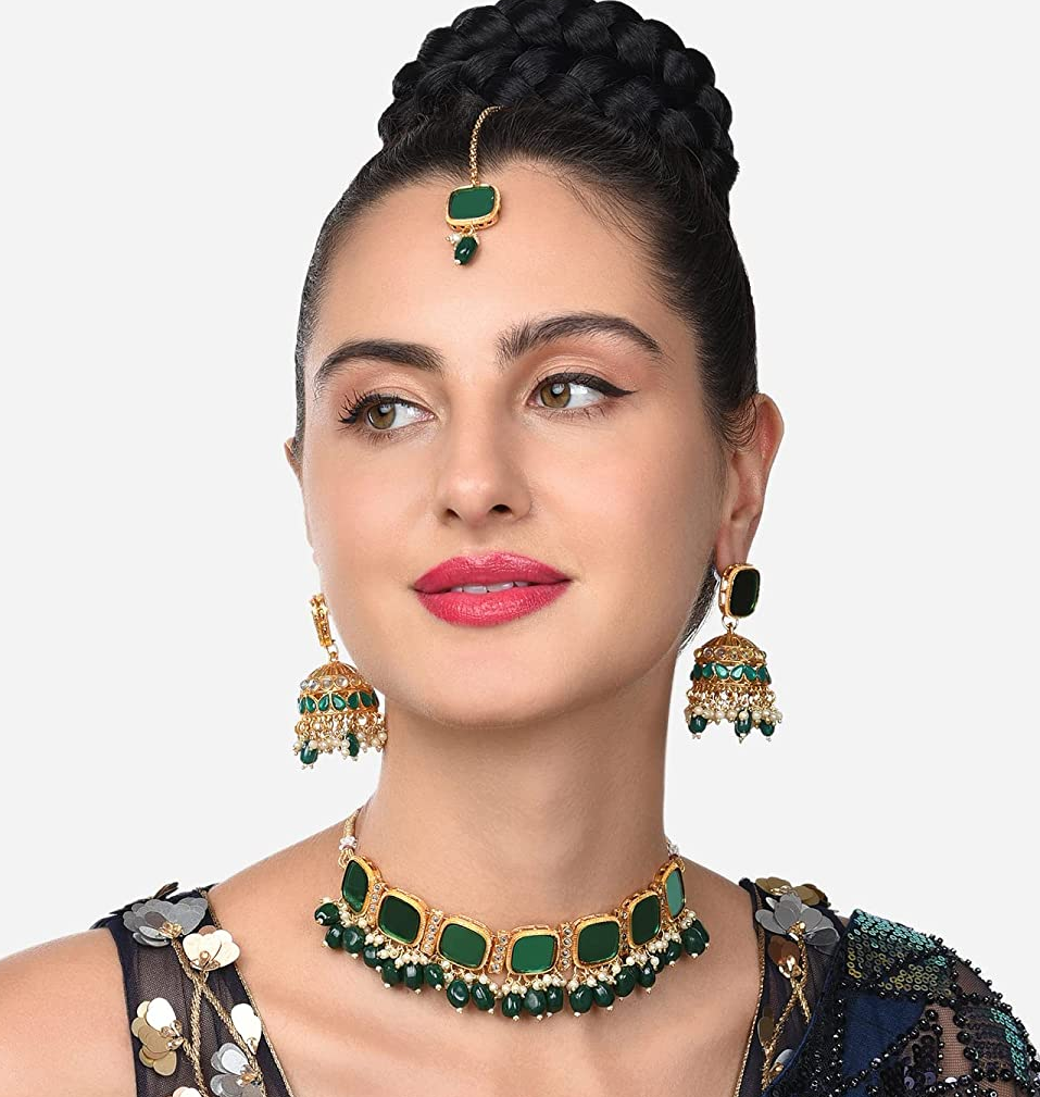 emerald polki jewellery