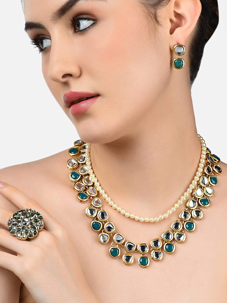 emerald polki jewellery