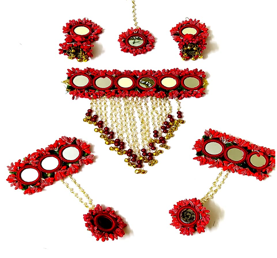 Bridal haldi jewellery |floral jewellery