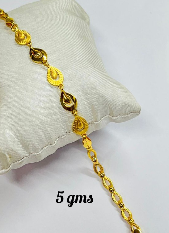 Trending Design With Diamond Latest Design Gold Plated Bracelet For Men -  Style C741 – Soni Fashion®