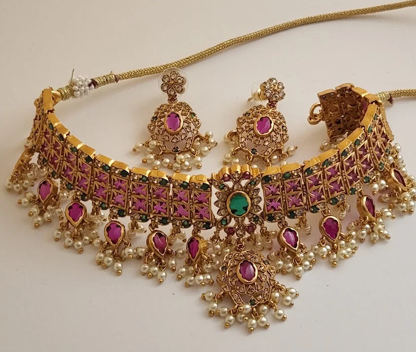 Traditional Ruby Beads Necklace