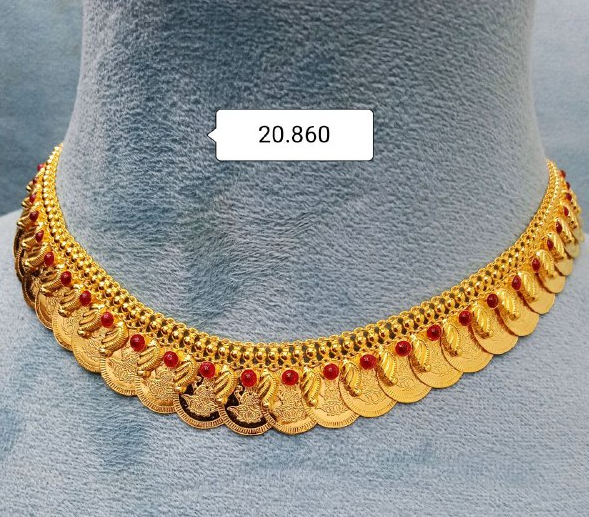 Light Weight Gold Necklace Designs With Weight