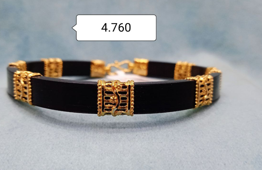 Rubber Kada Bracelet Designs | Latest Gold Bracelets For Men