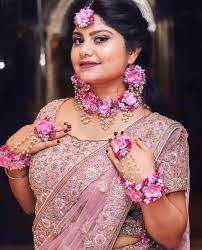 Bridal haldi jewellery |floral jewellery