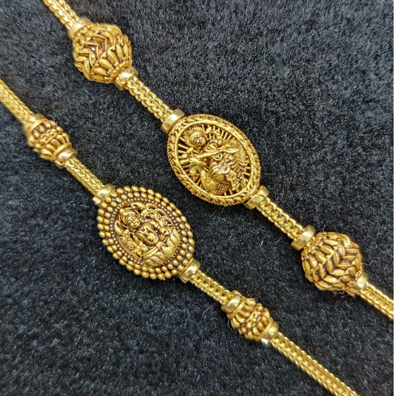 Gold Mugappu Thali Chain Designs| Karap Sundari Mugappu Chain Designs