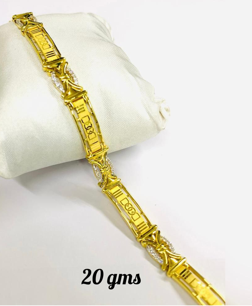 Gold bracelet 21k. W 10 g - Shatha Salil for jewelry