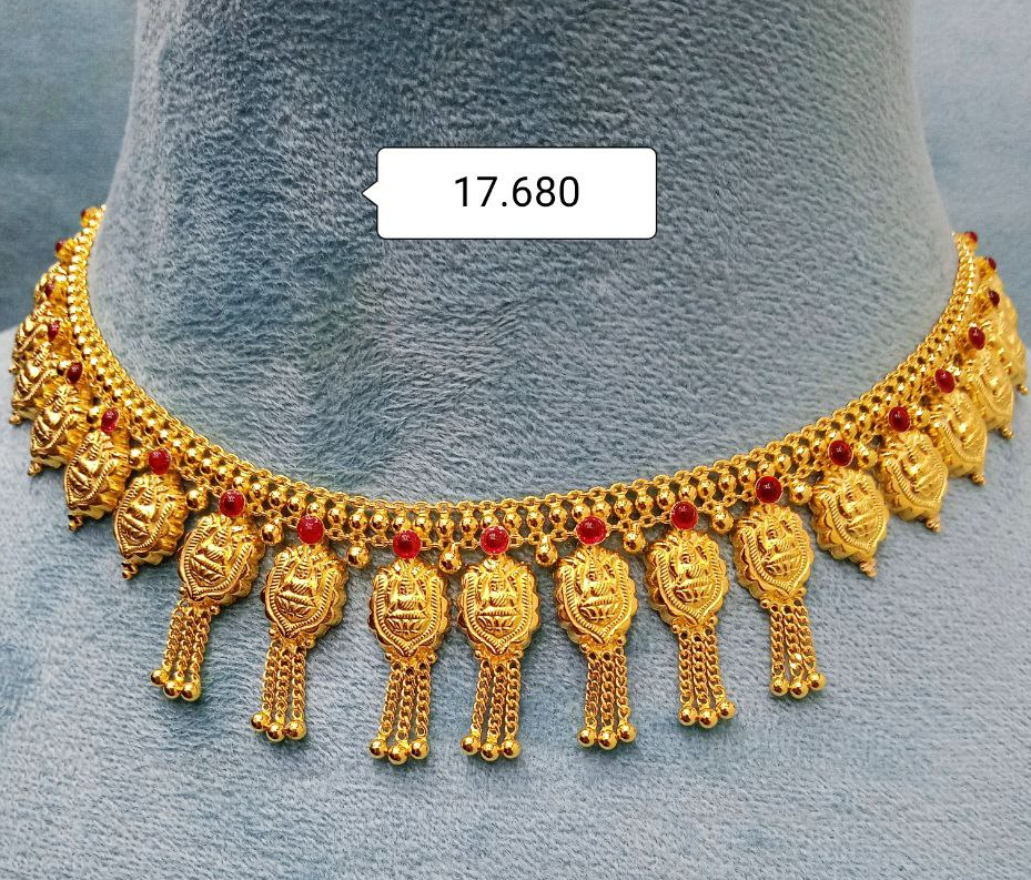 Light Weight Gold Necklace Designs With Weight