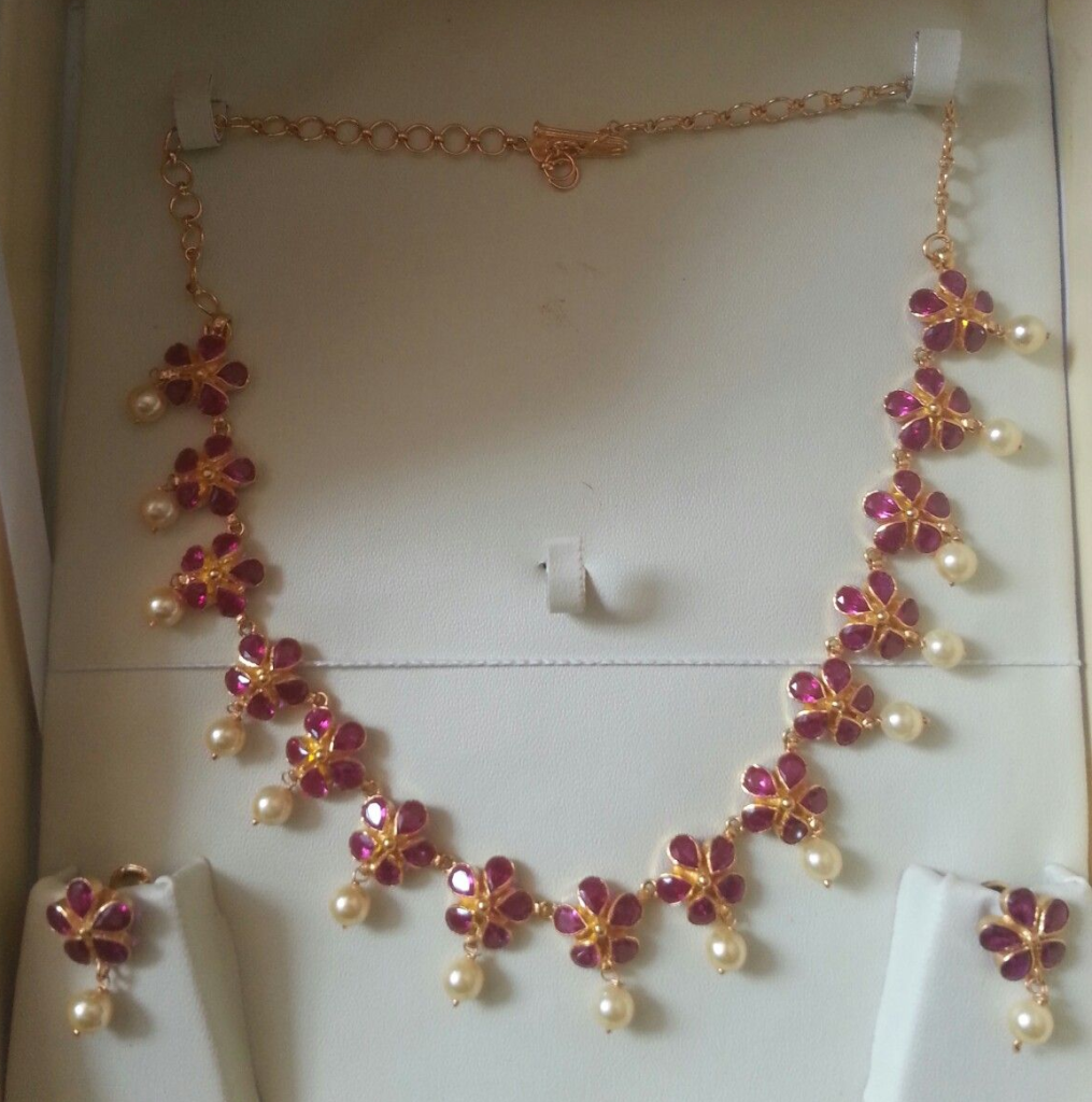 Traditional Ruby Beads Necklace