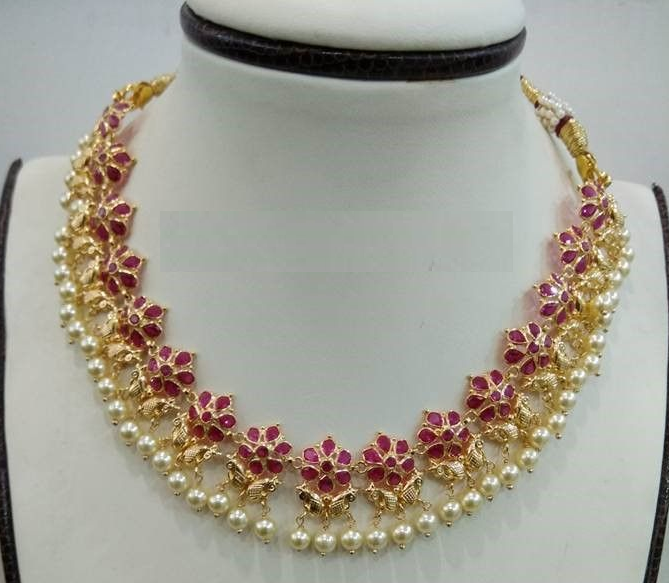 Traditional Ruby Beads Necklace