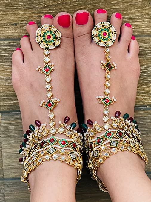 Bridal Kundan anklets| Rajputi jewellery