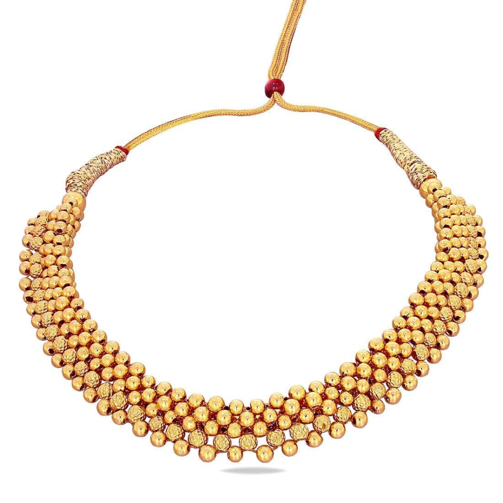 22k Gold Thushi Necklace