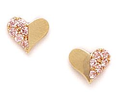 Cute Small Gold Earrings Designs| Heart Shape Earring Designs