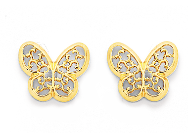 Cute Small Gold Earrings Designs| Butterfly Shape Earring Designs