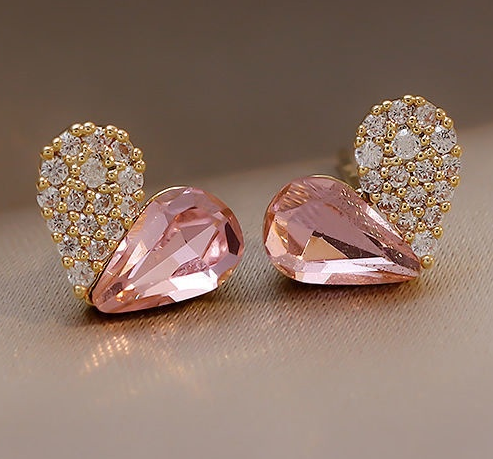 Cute Small Gold Earrings Designs| Heart Shape Earring Designs