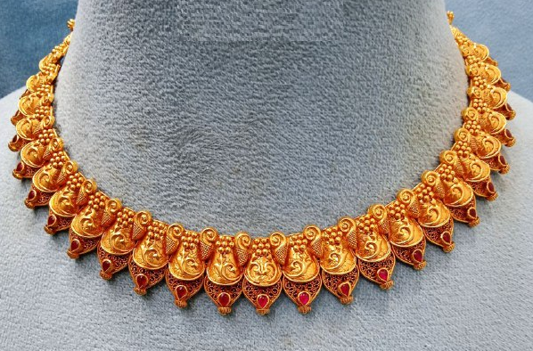Latest Gold Necklace Designs With Weight