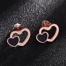 Cute Small Gold Earrings Designs| Heart Shape Earring Designs