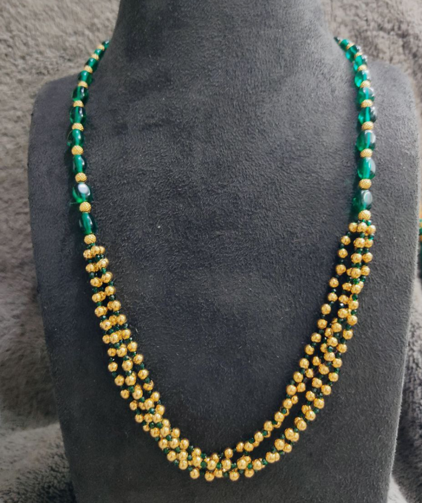 Gold Beads Necklace Designs